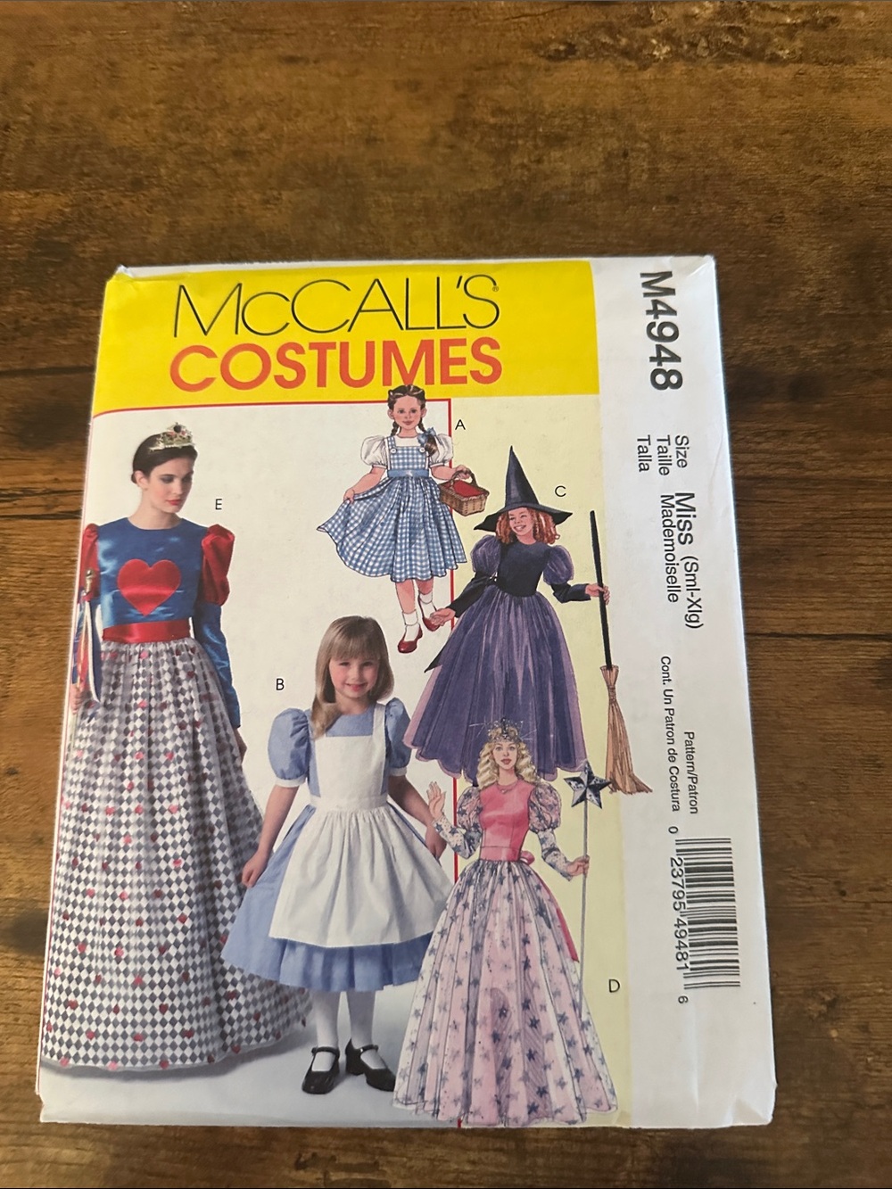 McCALL'S Girls' Multi-Style Costume Pattern – Blue, Red & Purple Dresses